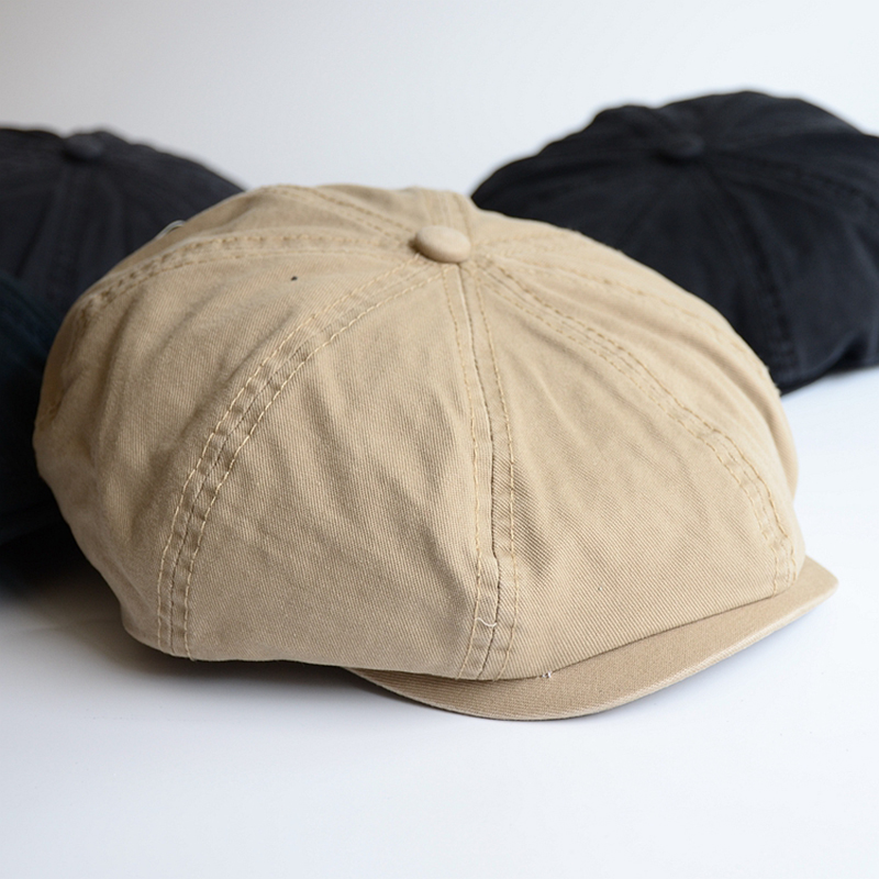 Dad Hat Cotton - ผู้ชายหัวNewsboyหมวกPeakyหมวกVintage Casualผ้าฝ้ายหมวกBeretsอังกฤษVisorใหญ่Gatsbyแบนหมวกนักสืบหมวก