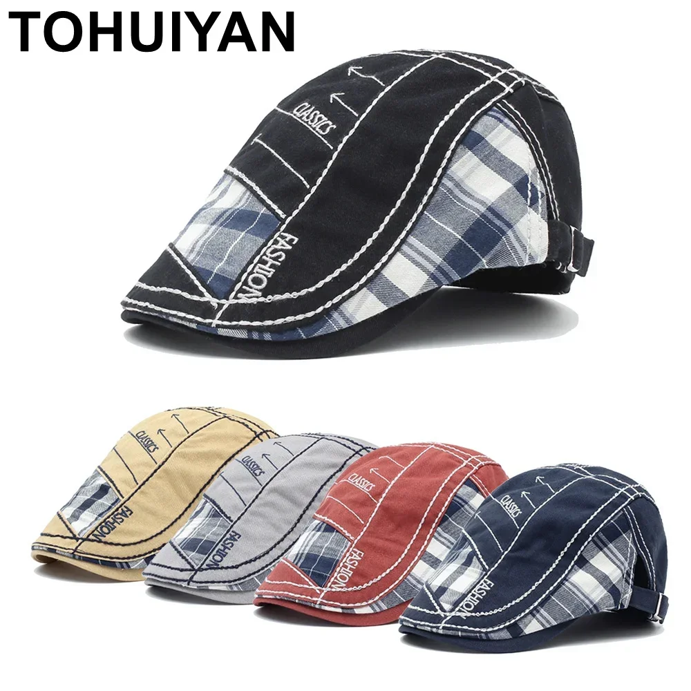 Newsboy Cap Ivy - หมวกแก๊ปผ้าฝ้ายแบรนด์ดัง ปี 2026 สำหรับผู้ชาย แฟชั่นหมวกทรงแบน ผู้หญิง