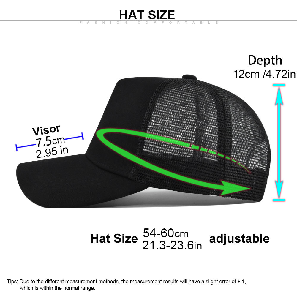 หมวกแก๊ปทรง Trucker 5 แผง สีพื - Trucker Cap Mesh บทวิจารณ์และราคา