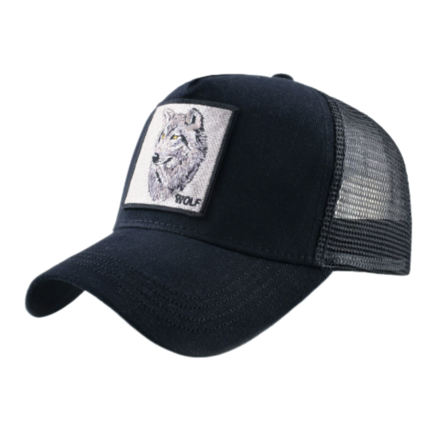 หมวกแก๊ปปักลายหมาป่า ตาข่าย ระ - Trucker Cap Mesh บทวิจารณ์และราคา