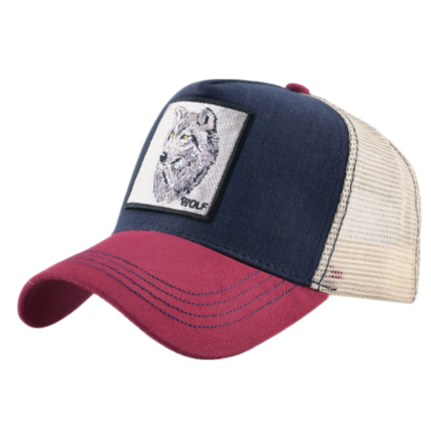 หมวกแก๊ปปักลายหมาป่า ตาข่าย ระ - Trucker Cap Mesh บทวิจารณ์และราคา