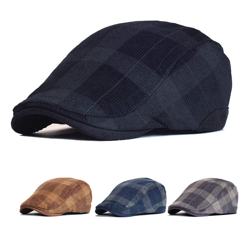 ฤดูหนาว Vintage ลายสก๊อตหนา Be - Dad Hat Cotton บทวิจารณ์และราคา