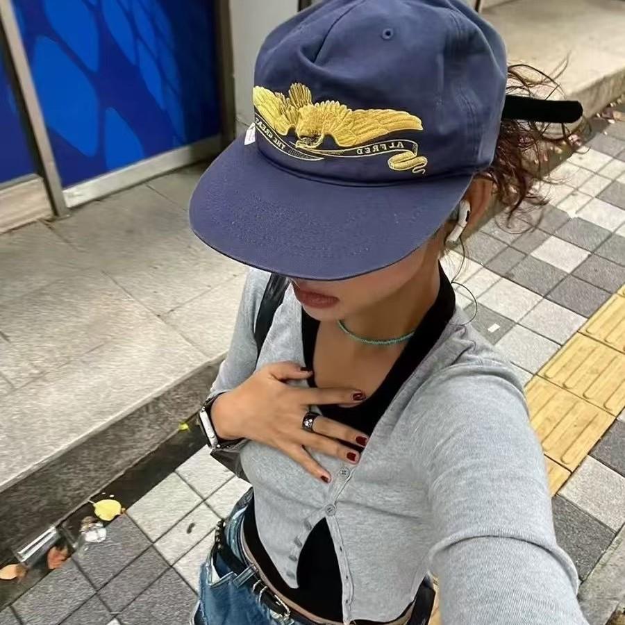 หมวกเบสบอลทรงแบนปักลายสไตล์อเม - Snapback Hat Flat บทวิจารณ์และราคา