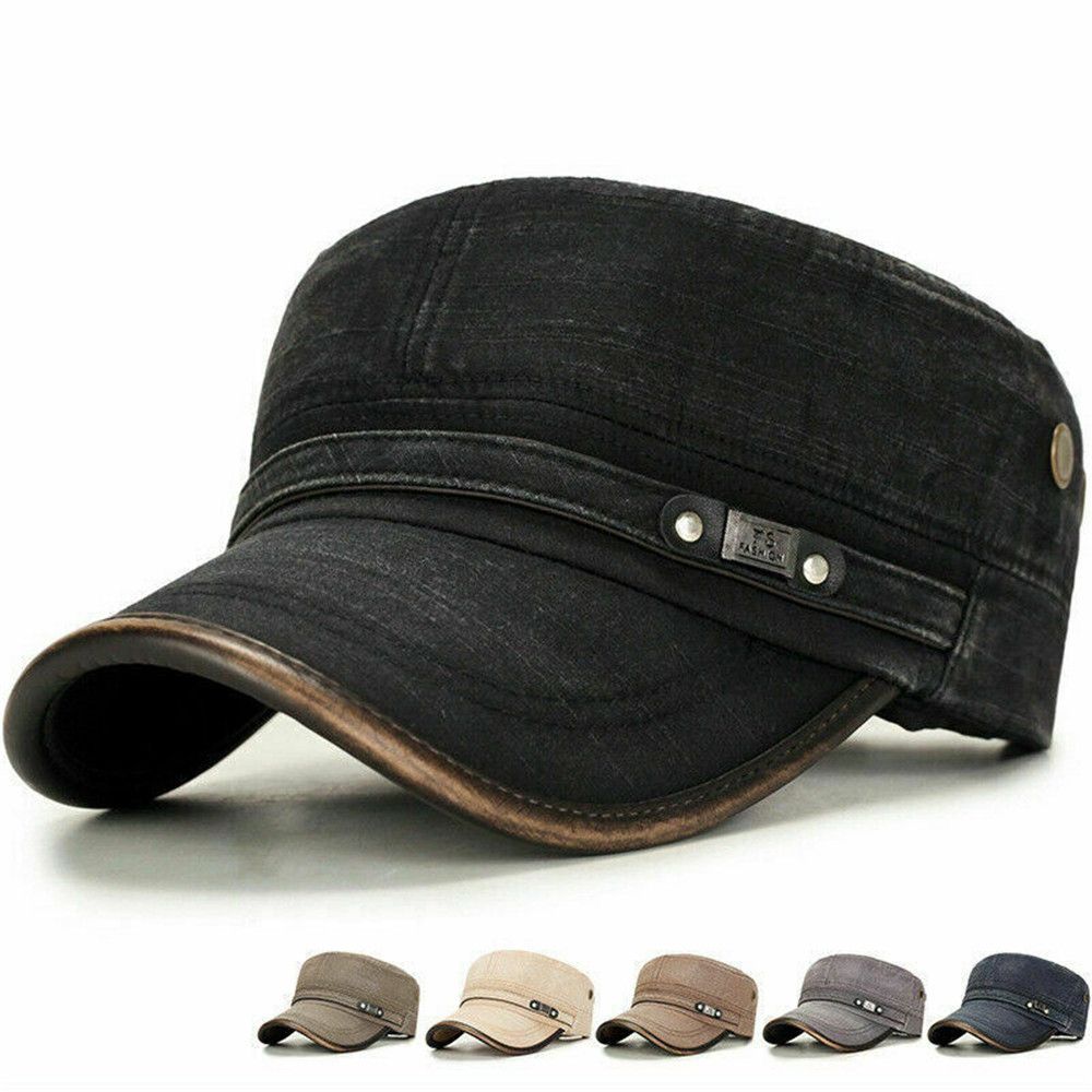 หมวกแก๊ปผ้าเดนิมทรงแบน ระบายอา - Snapback Hat Flat บทวิจารณ์และราคา